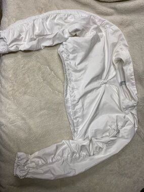 Forever 21 White Mesh-Lined Jacket